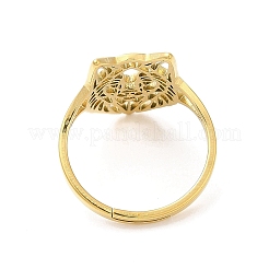 Ion Plating(IP) 304 Stainless Steel Finger Rings&nbsp;RJEW-L107-017G