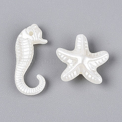 Ocean Theme ABS Plastic Imitation Pearl Beads&nbsp;OACR-T028-94