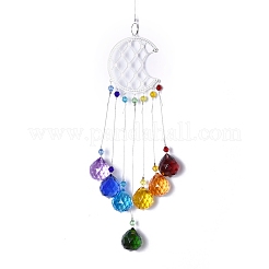 Crystals Chandelier Suncatchers Prisms Chakra Hanging Pendant&nbsp;AJEW-Q142-02