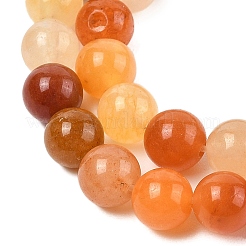 Natural Golden Silk Jade Beads Strands&nbsp;G-N344-01C-01