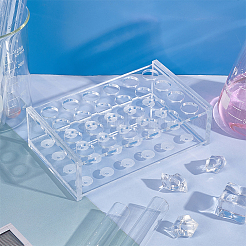 24-Hole 5ML Acrylic Laboratory Test Tube Rack&nbsp;DIY-WH0430-386B