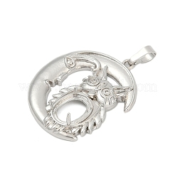 Brass Pendant Cabochon Settings&nbsp;KK-S521-17G-P