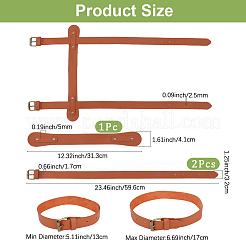 Imitation Leather with Alloy Yoga Mat Strap&nbsp;AJEW-CL0001-99A-02