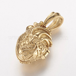 304 Stainless Steel Locket Pendants&nbsp;X-STAS-P137-19G