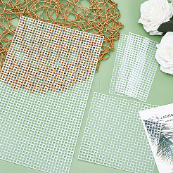 DIY Rectangle Plastic Mesh Sheet Sets&nbsp;DIY-WH0301-11