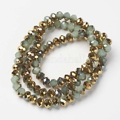 Electroplate Glass Beads Strands&nbsp;EGLA-A034-J6mm-O02
