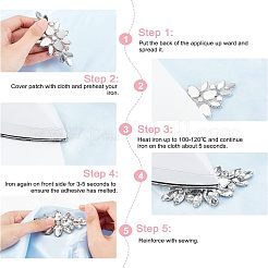 4Pcs Glass Cabochons(Hot Melt Adhesive On The Back)&nbsp;GGLA-FG0001-01