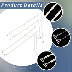 2 Pairs 2 Styles ABS Plastic Imitation Pearl Chain Non-slip Bra Straps&nbsp;FIND-CY0001-25