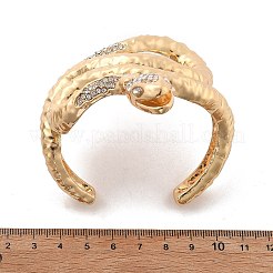 Snake Alloy Open Cuff Bangles for Women&nbsp;BJEW-A027-02G