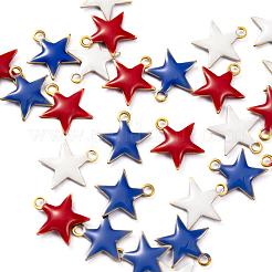 30Pcs 3 Colors Brass Charms&nbsp;KK-LS0001-25G