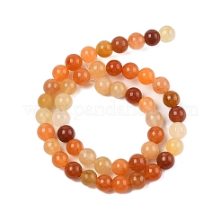 Natural Golden Silk Jade Beads Strands&nbsp;G-N344-01C-01