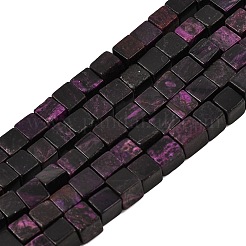 Natural Dyed White Jade(Imitation Charoite) Beads Strands&nbsp;GG-CBA0743-G02
