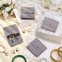 Microfiber Jewelry Flap Pouches&nbsp;ABAG-WH0032-121B