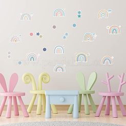 4 Sheet 4 Styles Waterproof Vinyl Wall Stickers&nbsp;DIY-WH0308-214