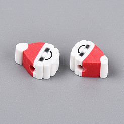 Christmas Theme Handmade Polymer Clay Beads&nbsp;CLAY-S091-75