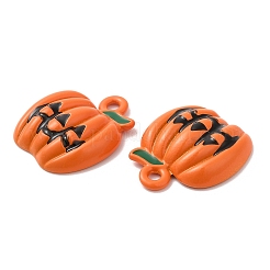 Halloween Spray Painted Alloy Enamel Pendants&nbsp;ENAM-K069-07D