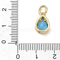 Brass Pave Cubic Zirconia Charms&nbsp;KK-CBA56EF-34A-G04