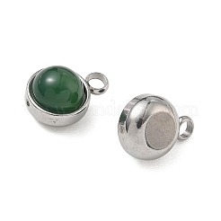 Natural Dyed White Jade Charms&nbsp;G-K325-01P-08-1