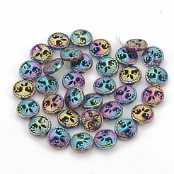 Electroplate Non-magnetic Synthetic Hematite Beads Strands&nbsp;G-N0322-03F