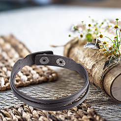 1Pc Leather Cord Snap Bracelets&nbsp;BJEW-CL0001-01