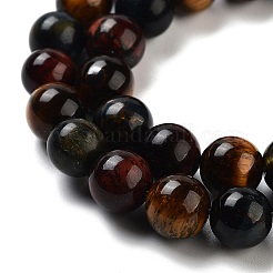 Natural Tiger Eye Beads Strands&nbsp;X-G-G448-8mm-21AB