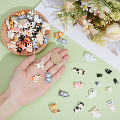 72Pcs 24 Styles Halloween Theme Opaque Resin Cabochons&nbsp;CRES-ME0001-09