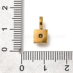 Ion Plating(IP) 304 Stainless Steel Rhinestone Pendants&nbsp;STAS-A104-14G-01