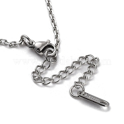 Non-Tarnish 304 Stainless Steel Cable Chain Necklace&nbsp;NJEW-D045-12P
