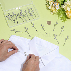 20Pcs Zinc Alloy Brooch Pins&nbsp;JEWB-PH0001-83P