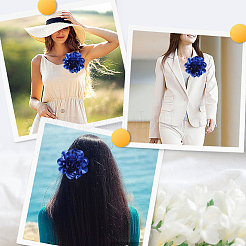 1Pc Polyester Brooches&nbsp;JEWB-CN0001-07F
