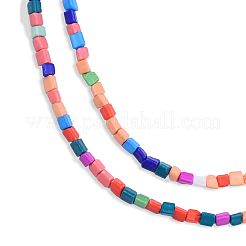 Opaque Spray Painted Glass Bead Strands&nbsp;X1-GLAA-N047-05A