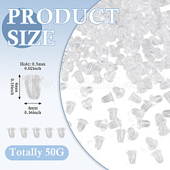 50G Eco-Friendly Plastic Ear Nuts&nbsp;KY-TAD0001-01