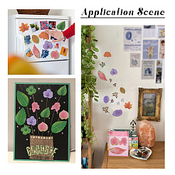 16Pcs 4 Colors Leaf Paper Memo Pad Sticky Notes&nbsp;OFST-TA0001-08