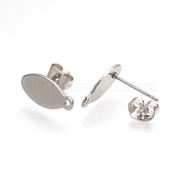 Non-Tarnish 304 Stainless Steel Stud Earring Findings&nbsp;LS-X-STAS-Q223-03