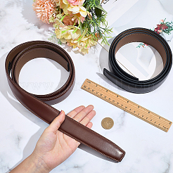 2Pcs 2 Colors Flat Leather Cord for DIY Chain Belts Making&nbsp;DIY-CL0001-15