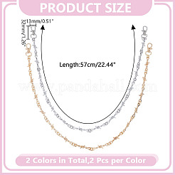 4Pcs 2 Color Alloy Boot Strap Chains&nbsp;HJEW-HY00095
