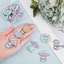 20Pcs 5 Style Opaque Acrylic Pendants&nbsp;SACR-SC0001-06