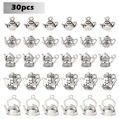 30Pcs 6 Styles Tibetan Style Alloy Charms&nbsp;TIBEP-YW0001-77