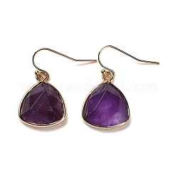 Natural Amethyst Dangle Earrings&nbsp;EJEW-G413-01C-G