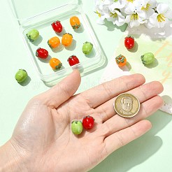 15Pcs 3 Colors Handmade Lampwork Enamel Beads&nbsp;LAMP-CJ0003-15