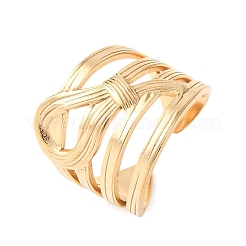 304 Stainless Steel Cuff Open Rings&nbsp;RJEW-H266-05B-G