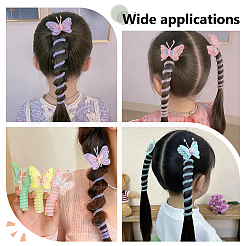 10Pcs 10 Styles Silicone Hair Accessories for Women Girls&nbsp;OHAR-AR0001-09
