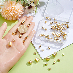 Brass Cord Ends&nbsp;KK-CN0003-47G