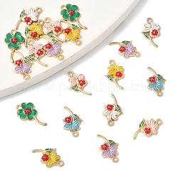 24Pcs 6 Styles Alloy Enamel Pendants&nbsp;FIND-FS0004-18