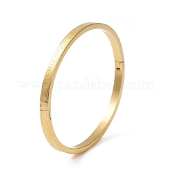 3Pcs 3 Color 304 Stainless Steel Textured Bangles Set&nbsp;BJEW-F464-04