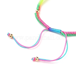 Braided Nylon Cord Bracelet Making&nbsp;AJEW-JB00764-05