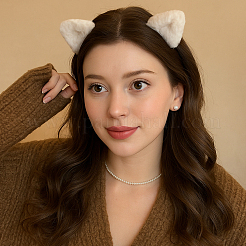 12Pcs 3 Colors Cat Ear Shape Plush Claw Hair Clips&nbsp;PHAR-GO0001-09