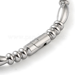 Non-Tarnish 201 Stainless Steel Hinged Bangle&nbsp;STAS-Z057-01C