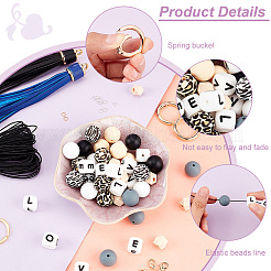 DIY Word Love Keychain Wristlet Making Kits&nbsp;DIY-PH0008-76
