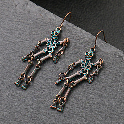 Punk Rock Style Halloween Alloy Earrings Sets&nbsp;X-EJEW-F238-27